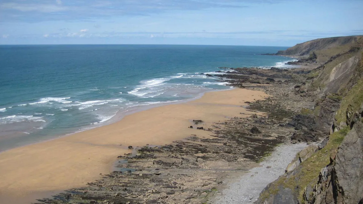 Sandymouth Beach beach, Cornwall